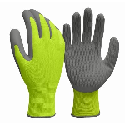 RefrigiWear Men's HiVis Ergo Grip Latex Coated Work Gloves High